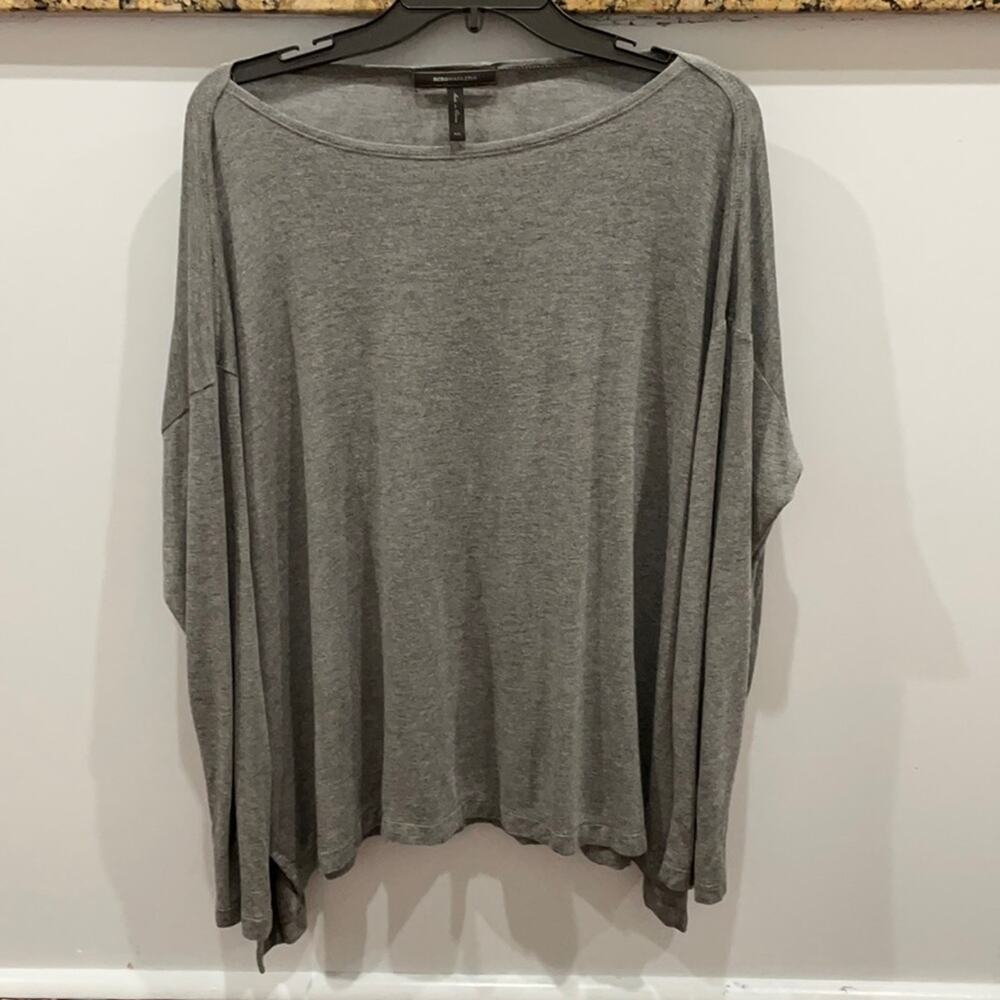 BCBGMAXAZRIA Heather Grey Dollman Shirt